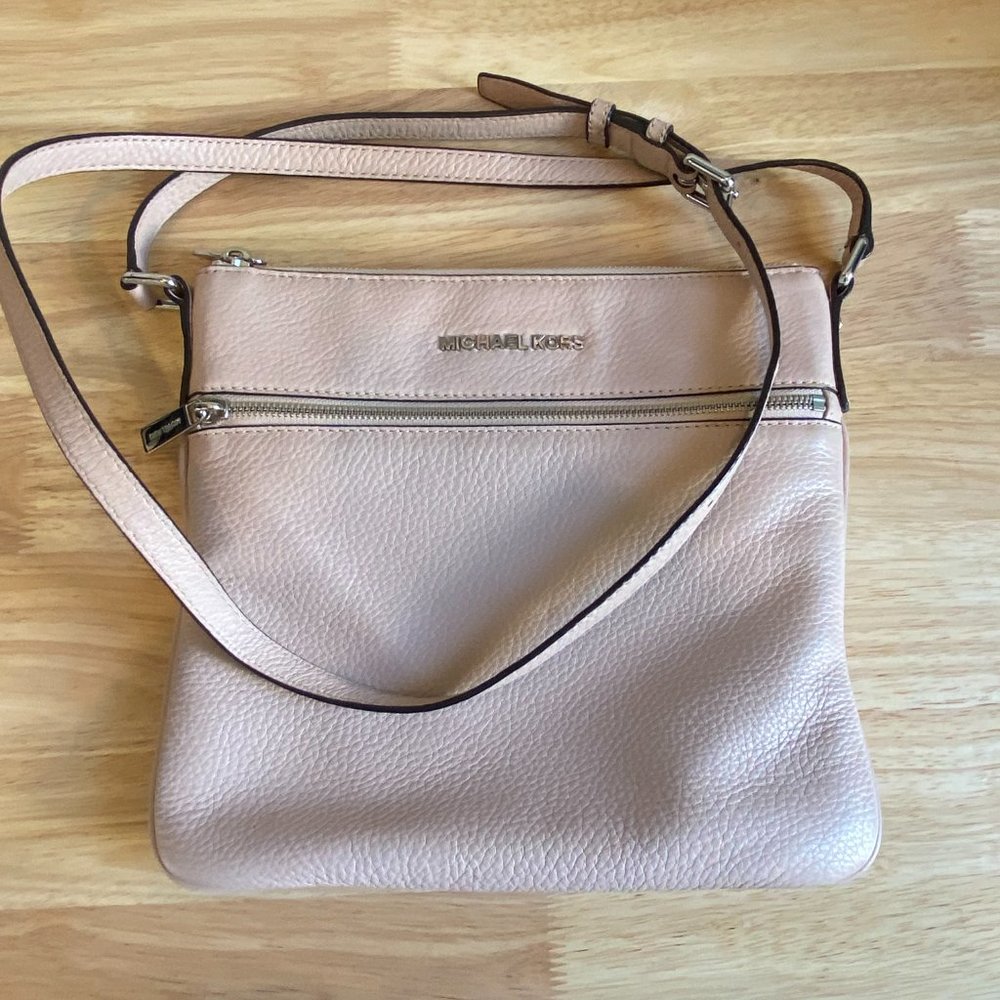 Michael Kors Blush Pink Leather Crossbody Bag